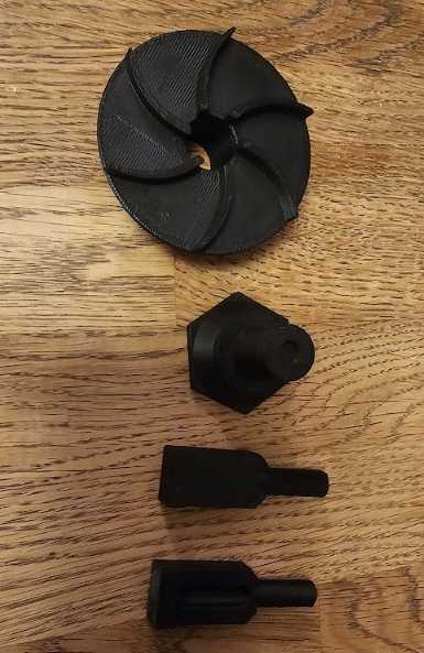 Impeller og smådeler til båtutstyr